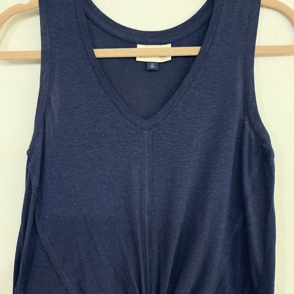 Universal Thread Navy Blue Front Tie Tank Top XS - Picture 4 of 6